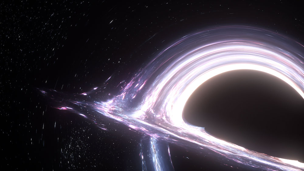 Gargantua, Black holes and Hawking Radiation